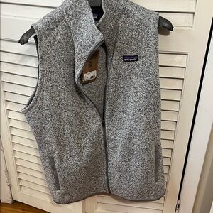 Patagonia Heathered Gray Fleece Vest